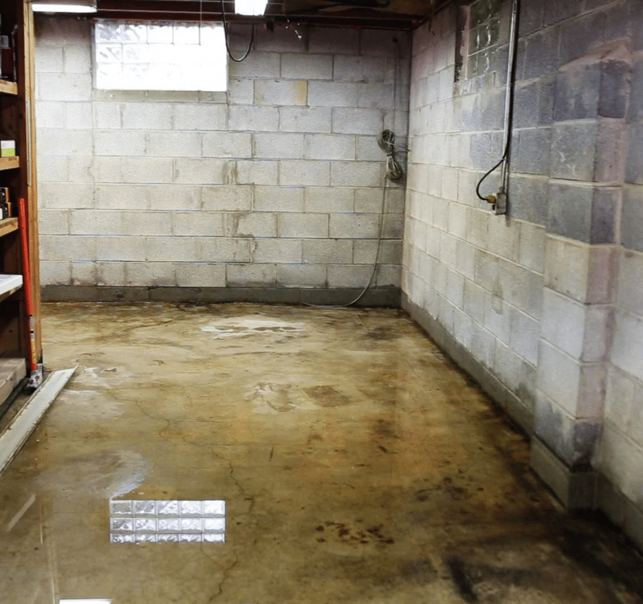 Basement waterproofing
