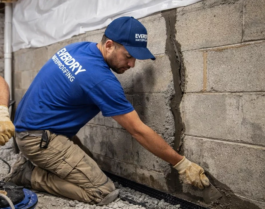 Spring Thaw Threats: How to Protect Your Michiana Basement Before Damage Spreads Everdry workers