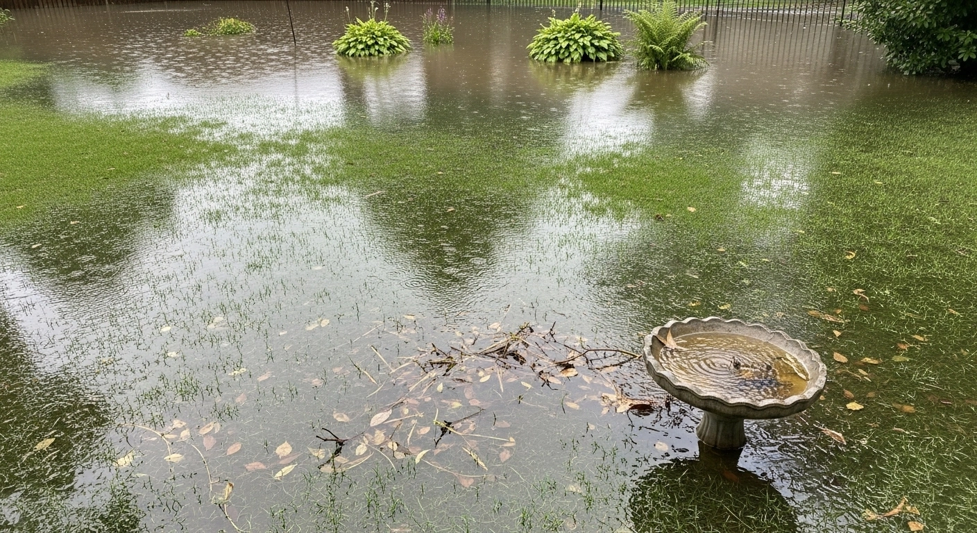 Yard Holds Water
